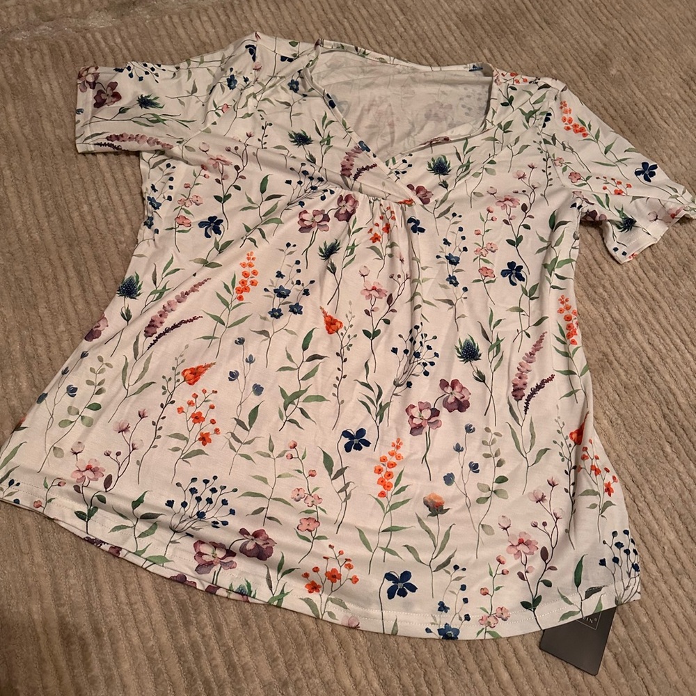 Floral Print Women's Top